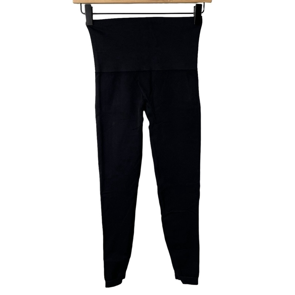 Spanx Look At Me Now Seamless Leggings Black Size Medium High Waist - Picture 4 of 5